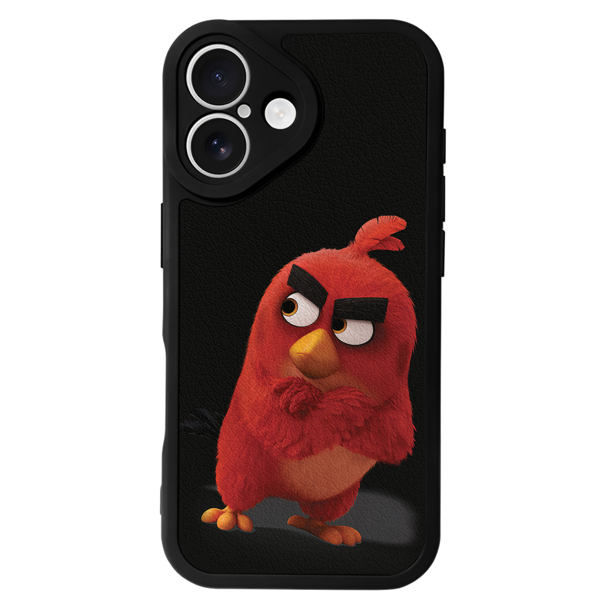 （画像用） Angry Birds アングリーバード 【iPhone 16シリーズ対応】シリコンスマホケース（レザー調） 材質：シリコン